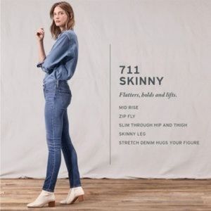 Levi's Premium 711 Skinny Size 28